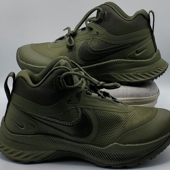Nike React SFB Carbon Mid Wide Men's US Size 9.5 green Boots CK9951-330 NEW - Picture 1 of 7
